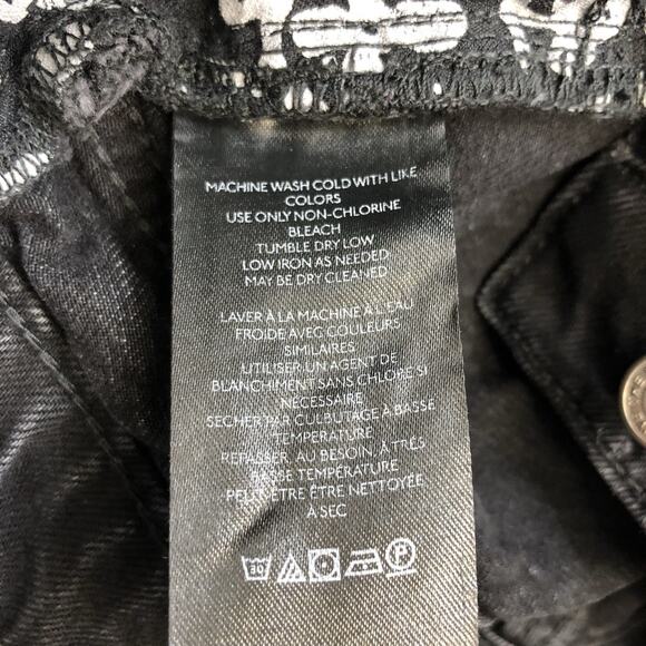 Free People We The Free Jeans Tapered Baggy High Rise Boyfriend Fit Sz 24 Black - Picture 8 of 11